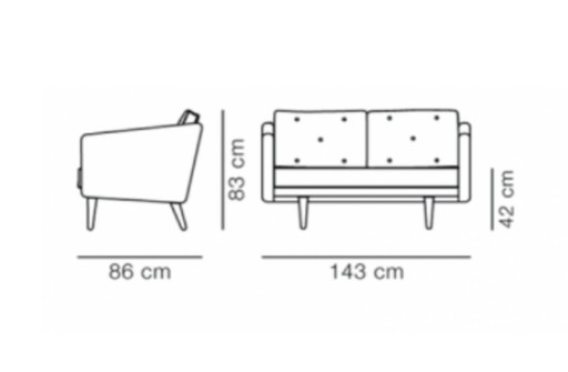 Designer Børge Mogensen bank Fredericia