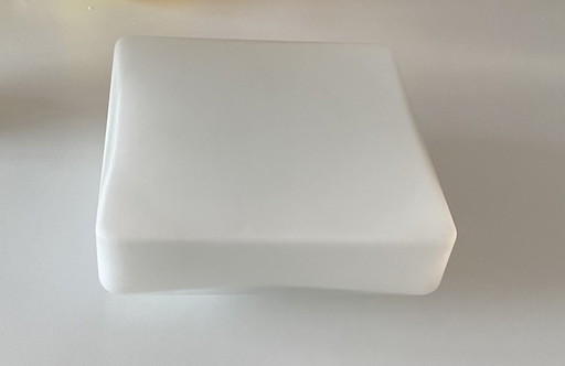 Massive Opalin-Wandleuchte aus der Mitte des 20. Jahrhunderts – Deckenleuchte