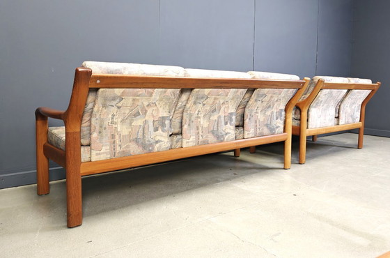 Image 1 of Scandinavische bankset uit het midden van de vorige eeuw, jaren 70