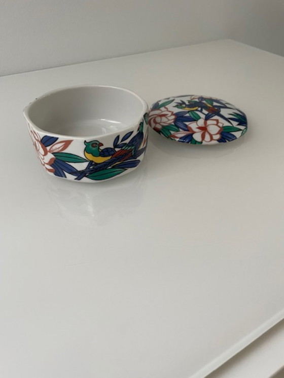 Image 1 of Vintage Yves Rocher ceramic jewelry box 1980s