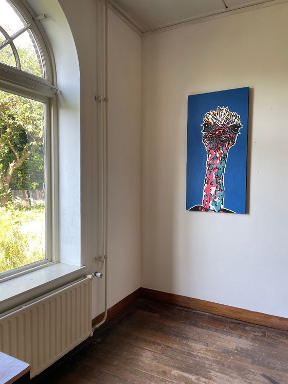 Image 1 of pintura de avestruz