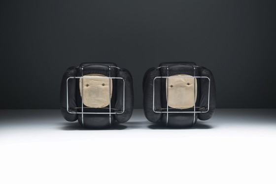 Image 1 of Vintage Okay lounge chairs by Adriano Piazzesi for Saporiti Italy