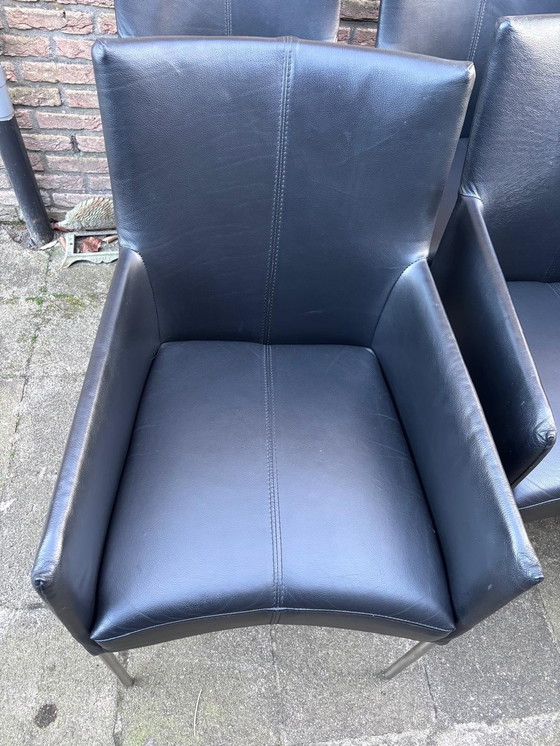 Image 1 of Ensemble de 6 chaises de salle à manger originales dans le style de Bert Plantagie