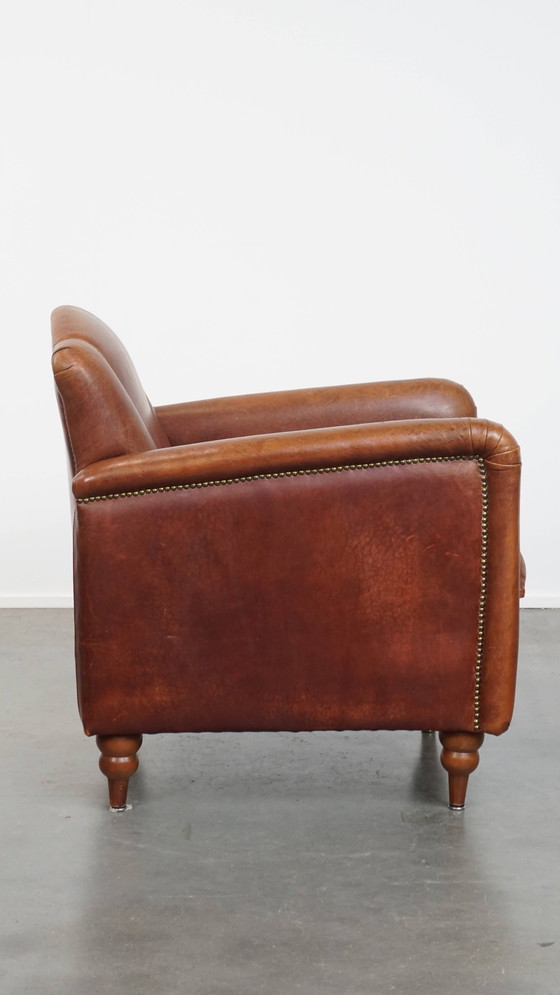 Image 1 of Poltrona/poltrona Art Déco in pelle di pecora