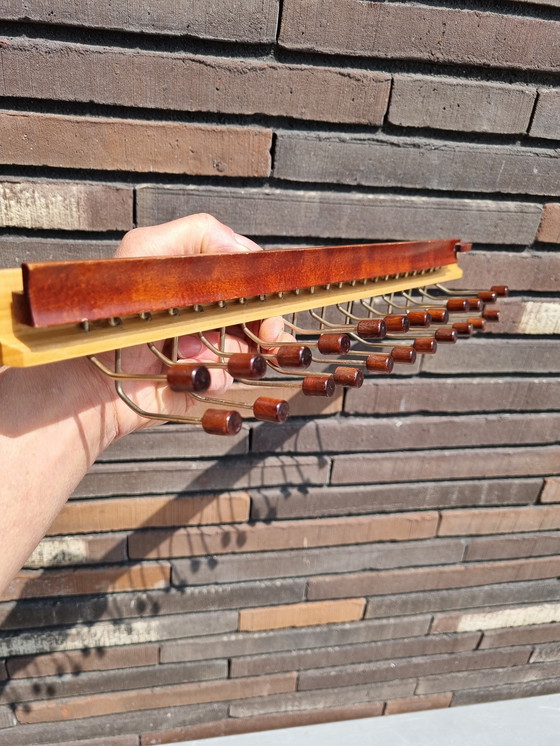 Image 1 of Italiaanse stropdassenhouder ontwerper Ico Parisi voor Fratelli Reguitti, Mid Century, noten-, en beukenhout