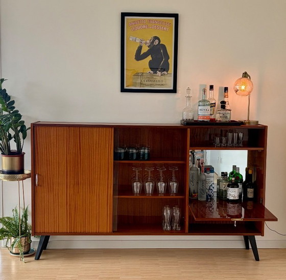 Image 1 of Barkast in mid-century modern stijl uit de jaren 60 - Nederlands