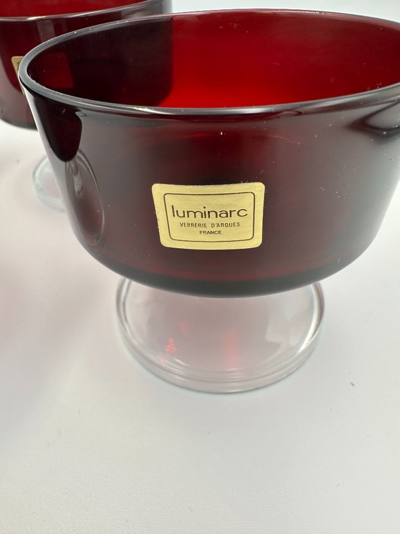 Image 1 of Luminarc 4 x Coupe Glass 1970s