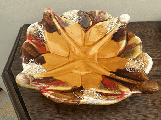 Large fruit bowl / centerpiece by ceramicist Beretta Vallauris (1945-1972)
