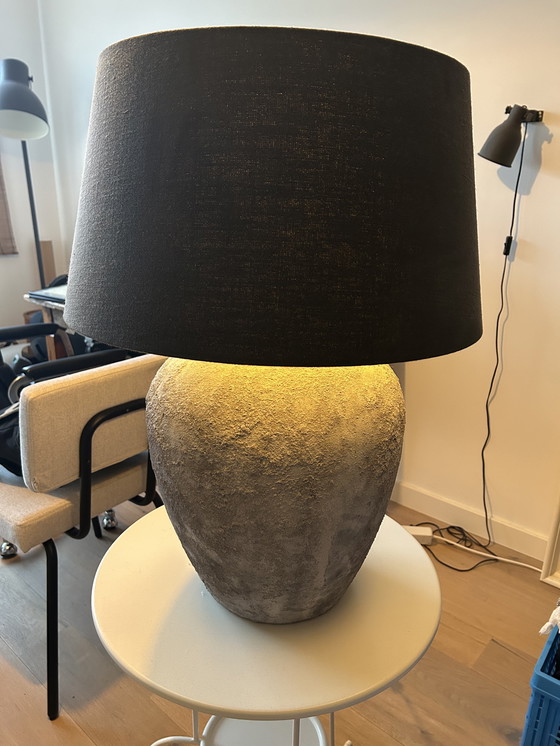 Image 1 of Concrete look table lamp including lampshade