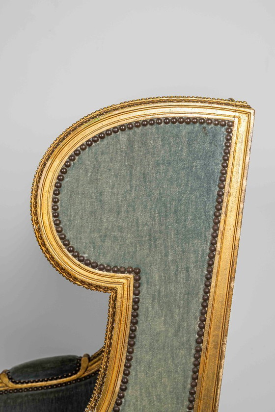 Image 1 of Prachtige bergère oorfauteuil Louis XVI