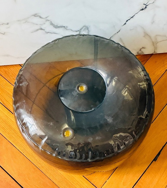 Image 1 of Vintage doorschijnende opblaasbare poef