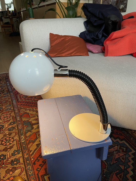 Image 1 of Space age oogbollamp Reggiani jaren 70 tafellamp 