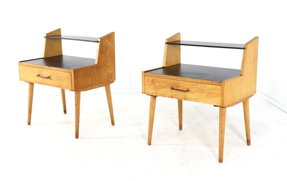 Image 1 of Ensemble de 2 tables de chevet Everest vintage