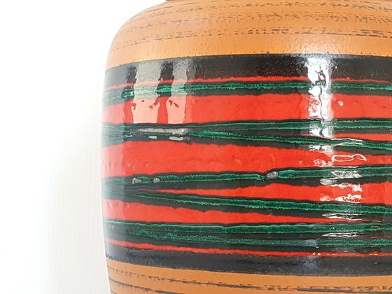 Image 1 of GERMAN CERAMIC AMPHORA VASE WEST GERMANY 1960 VINTAGE 60S 60'S 1960s