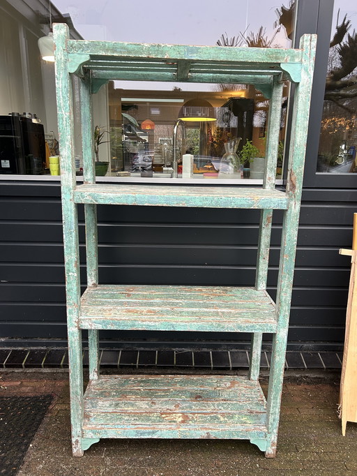 Vintage Brocante Wooden Rack | Industrial Design