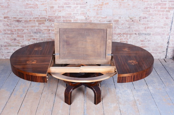 Restored Art Deco Extendable Table, by P. Follot, Ecole Boulle, France, 1920s – Paul Follot, Dining tables (photo 3 of 24)