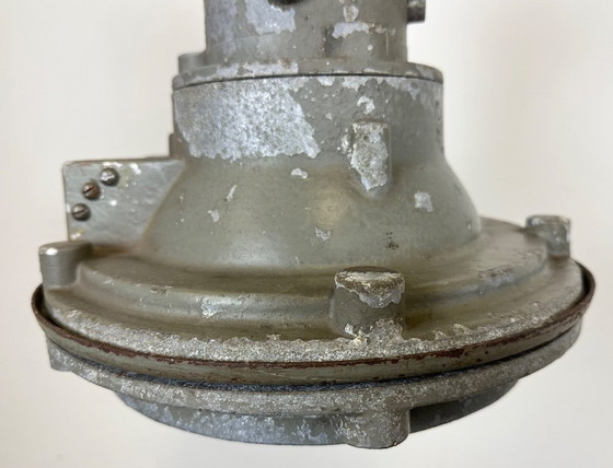 Image 1 of Industrial Grey Cast Aluminium Pendant Light, 1960s