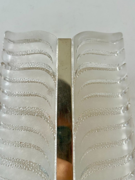 Image 1 of Vintage Murano wandlamp, glas en metaal, van Kalmar Austria, 1960.