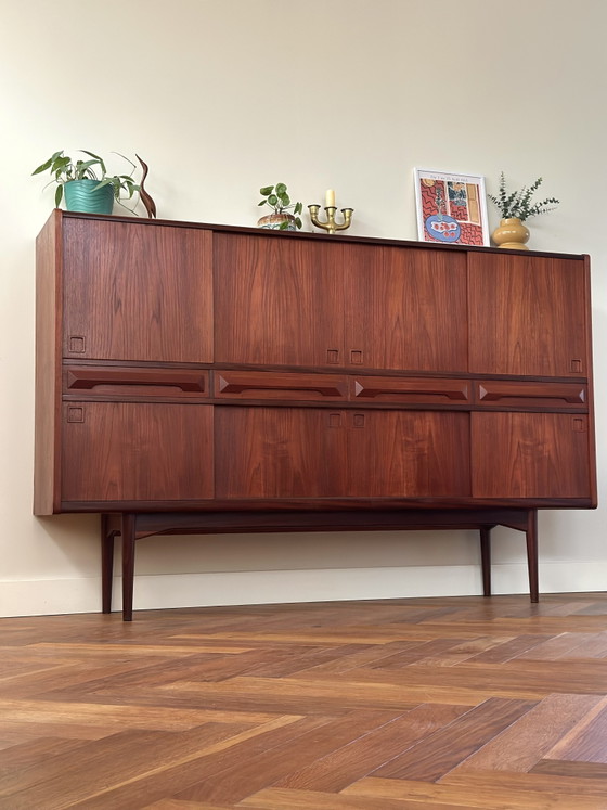 Image 1 of Vintage highboard Deens Johannes Andersen jaren 50/60/70