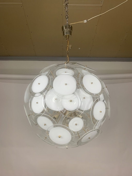 Vistosi Sputnik-Kronleuchter aus Muranoglas 1970er Jahre