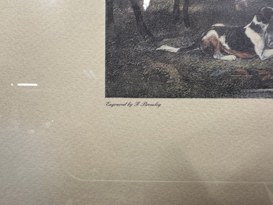 English Print "A hunting morning" – Art, Glass, Paper (photo 4 of 5)