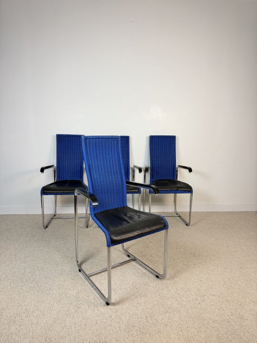 4 chaises D25 Marcel Breuer pour Tecta 