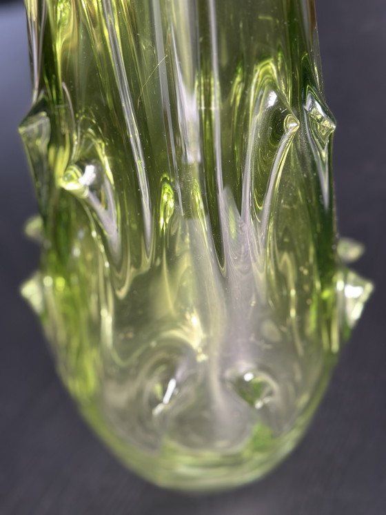 Image 1 of Vintage Craftsman Blown Vase - Unique Design