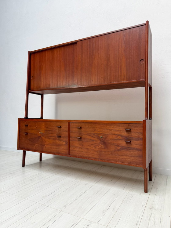 Image 1 of Aparador danés antiguo de teca RY20 de Hans J. Wegner para Ry Møbler, década de 1950.