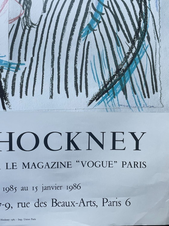 Originele vintage poster van David Hockney (1985) – Paper (photo 6 of 9)
