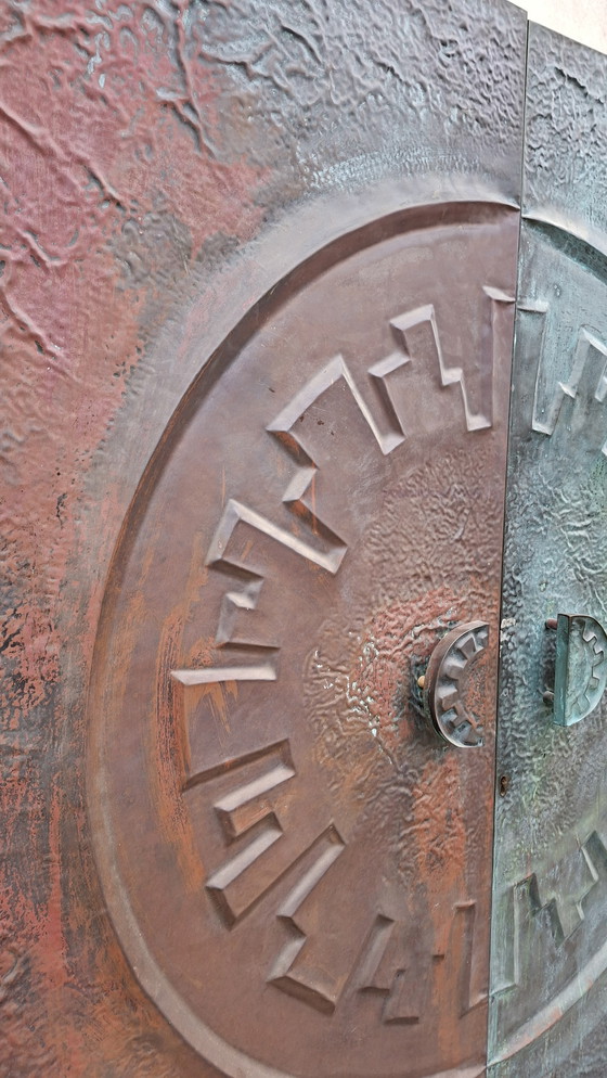 Image 1 of Brutalist brutalism door ornament