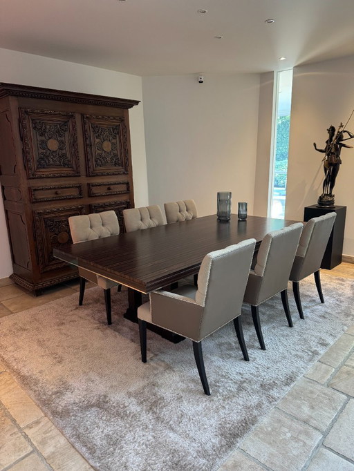 6 dining chairs Van der Voort interiors model Isis