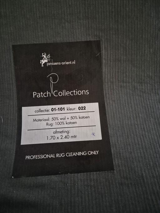 Preciosa alfombra de patchwork de Janssens-Orient