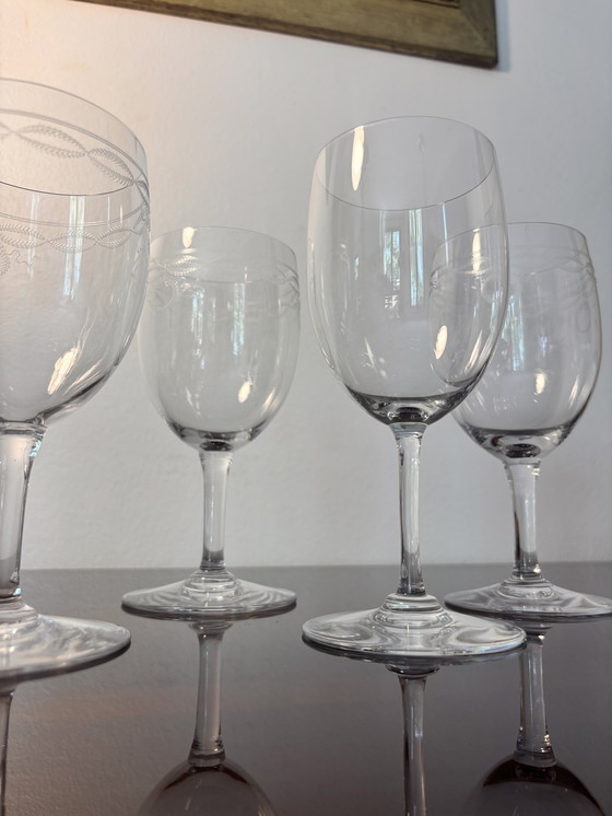 Image 1 of 4 Perfektion Glasses & 2 Byzantinisches Baccarat