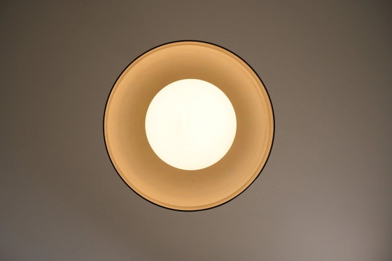 Space Age Blown Glass Pendant Lamp by Vistosi, Italy, 1970s, Ceiling lights, Aluminium (photo 10 of 10)