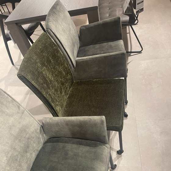 Image 1 of Eetbank + 3 Fauteuils Nadia