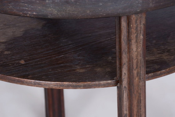 Restored Art Deco Small Table, by J. Hoffmann, Wiener Werkstätte, Czech, 1910s – Side tables, Wood (photo 7 of 11)
