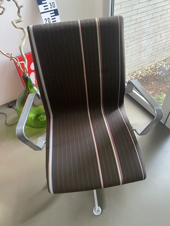 Image 1 of 1x Arne Jacobsen Fritz Hansen Oxford Stuhl Drehstuhl Bürostuhl Paul Smith quadratisch