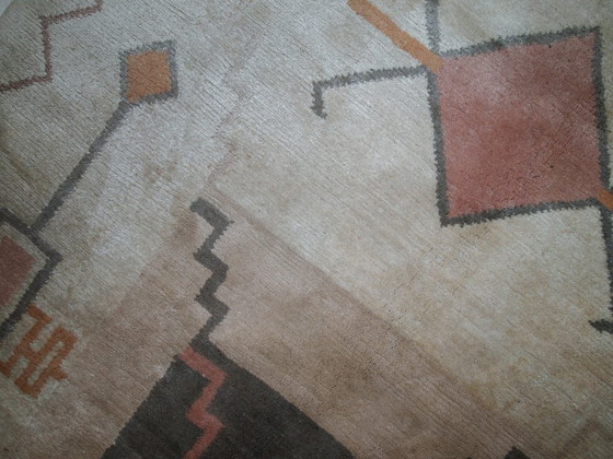 Image 1 of Handgemaakt vintage Tibetaans Khaden-tapijt 159 cm x 237 cm (5,2' x 7,7') jaren 60 - 1C504