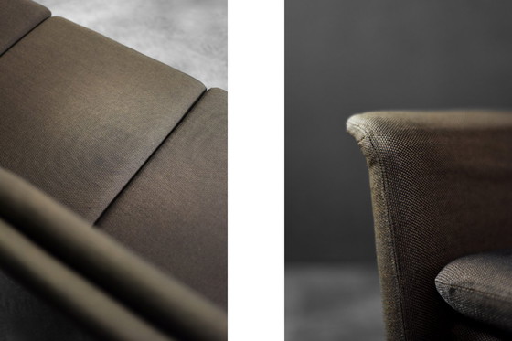 Image 1 of Vintage Mid-Century Danish Modern Brown 3-Seater Sofa by Folke Ohlsson for Fritz Hansen, 1960s