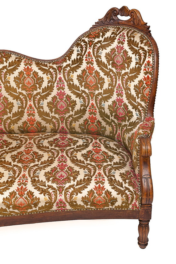 Image 1 of Walnut loveseat, 1930