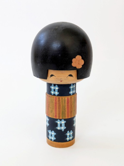 Midcentury Japanese Kokeshi Doll | 1960s Folk Art Figurine