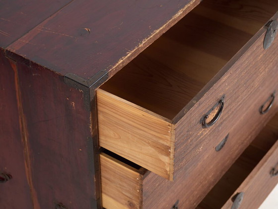 Antique Japanese Tansu chest of drawers - Meiji / Taishō Period (c. ) #29 – Iron (photo 20 of 40)