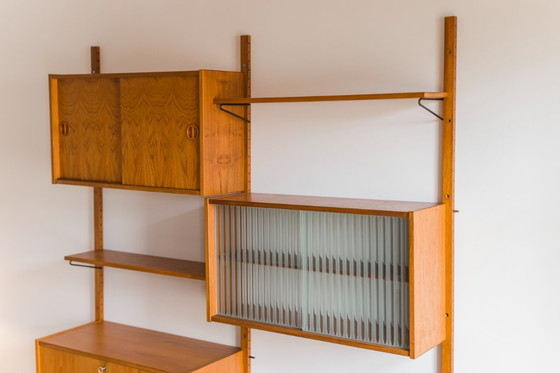 Image 1 of Mid Century Modernes Wandmöbel aus Teakholz, Kurt Østervig zugeschrieben, 1960