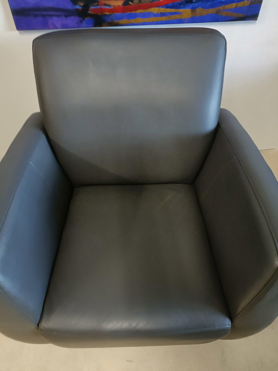 Poltrona in Pelle Grigio Scuro – Poltrone, Leather, Wood (photo 7 of 15)