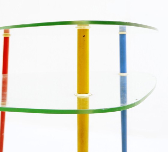 Image 1 of Table d'appoint italienne « Arlecchino » par Edoardo Paoli pour Vitrex, années 1950