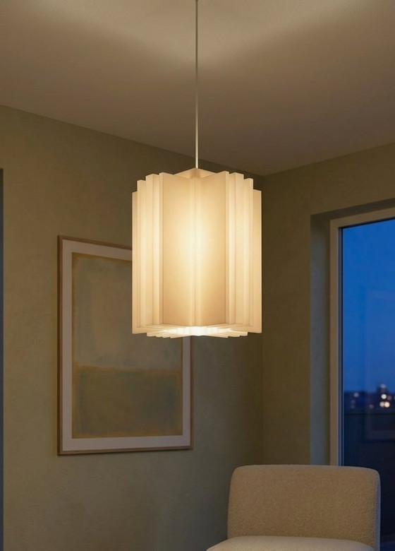 Lampada Designer - Tower - Lampade a sospensione - Materiale Eco Sostenibile I, LL, Bianco, Modern (foto 3 di 15)