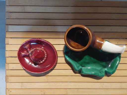 2 cendriers kitsch marque JOAL 