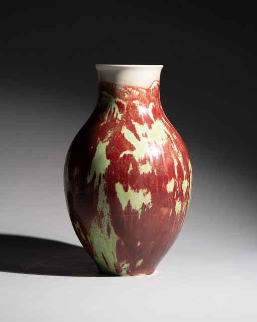 Prof. Fritz Klee Königlich Bayerische Fachschule Antike einzigartige Jugendstil-Vase