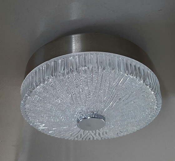 Image 1 of Lampada da soffitto in vetro ghiaccio Kaiser Leuchten