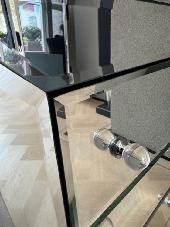 Image 1 of Eichholtz Brera Bedside Table – Mirrored – 3 lades – zeldzaam model